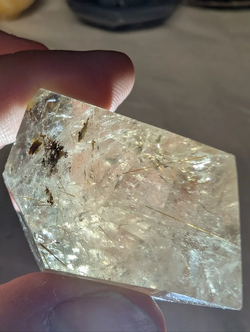Golden Rutilated Quartz Freeform - Picture 11 of 11